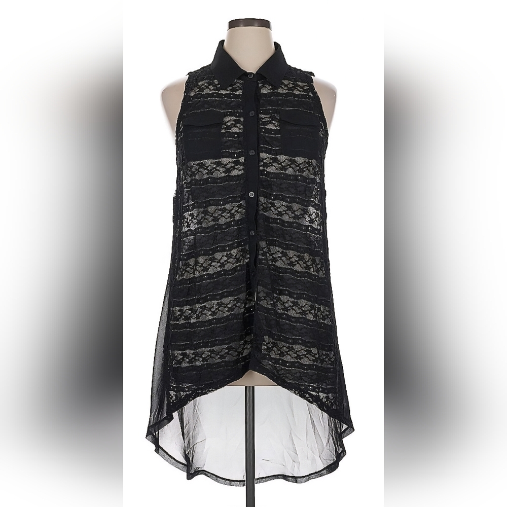 Torrid Black Lace High/Low Tunic